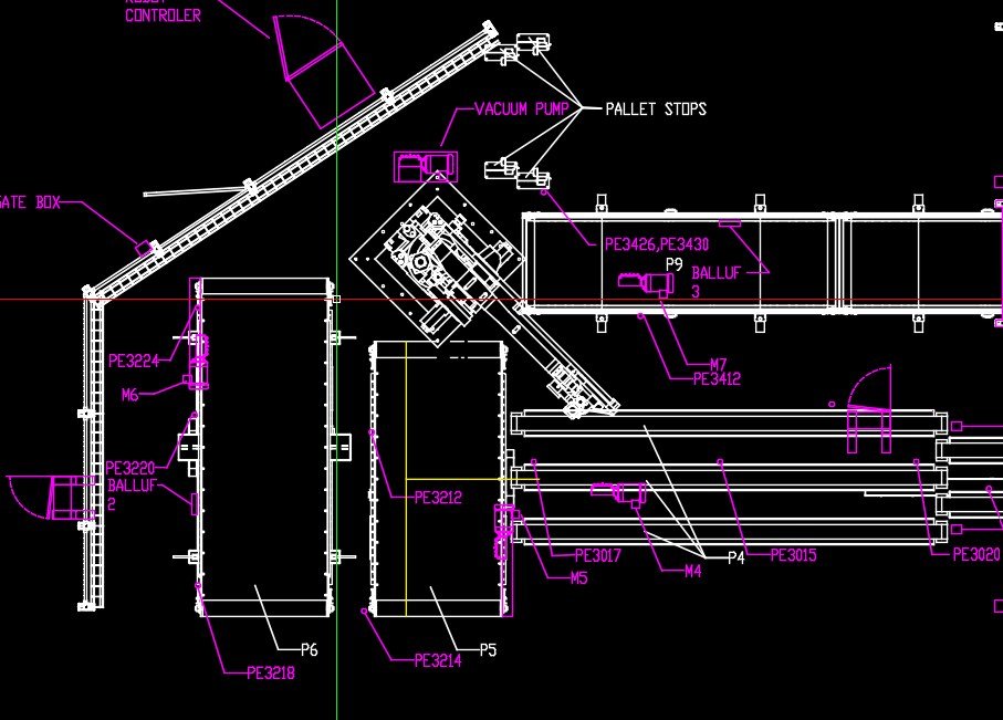 Terminal block layout drawing for TB1 through TB3