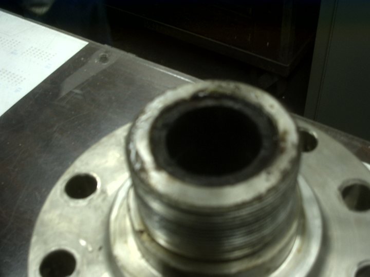 The same component from the flange face. Multiple angles, because one photograph proves nothing and four are hard to argue with.