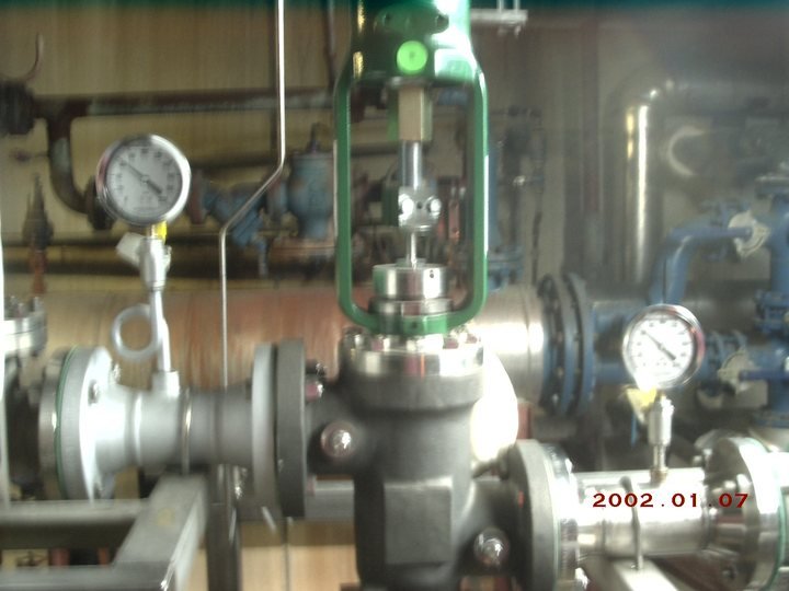 Control valve with its positioner. This is where the loop stops being arithmetic and becomes a stem moving against pressure.