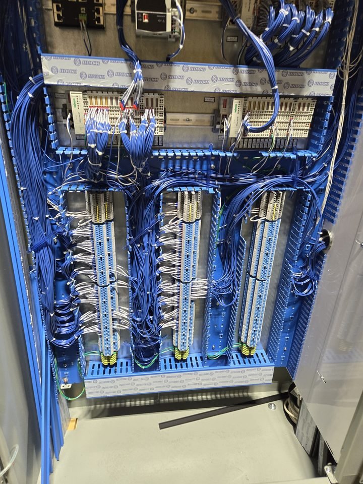 Processor and I/O in a finished panel. This is the part that gets all the credit for work the wiring did.
